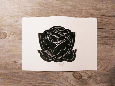 Rosa Nera #2 art drawing illustration illustrations linoleum logo print printmaking tattoo woodcut