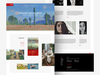 Zian Art Gallery creative design sketchapp ui ux webdesign