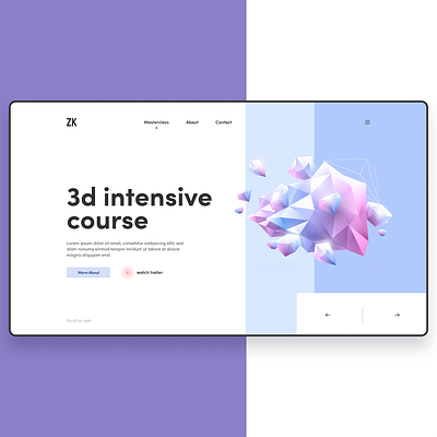 website 3d concept 3d app design clean design flat graphic design interaction minimal type typography ui uidesign user interface design ux web website