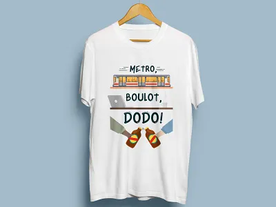 T Shirt - Metro Boulot Dodo - Reunion Island apparel brand design dodo metro boulot dodo reunion island t shirt t shirt design