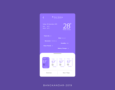 Weather Apps app branding cool design dribbble flat illustration simple ui ux