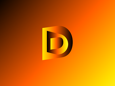 D for Dimension Logo Design (Unused for Sale) 3d a b c d e f g h i j k l brand identity branding for sale unused buy freelance logo designer gold sunset shine glow gradient letter alphabet letters lights lightning logo mark symbol icon m n o p q r s t w x y z mihai dolganiuc design object space orientation perspective view software tech technology type typography text custom