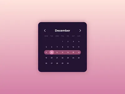 Daily UI #080 - Date Picker 080 app challenge dailyui date picker design ui