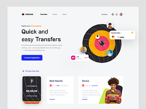 Finance Web Design by Masud Rana on Dribbble