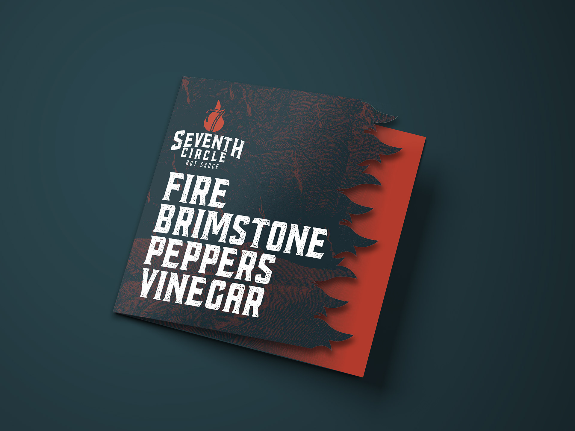 Example of Seventh Circle Hot Sauce - Brochure