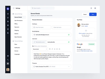 Settings - Web App billing branding clean dashboard design desktop integration management payment plan pricing setting settings ui uidesign ux uxdesign web app web design website