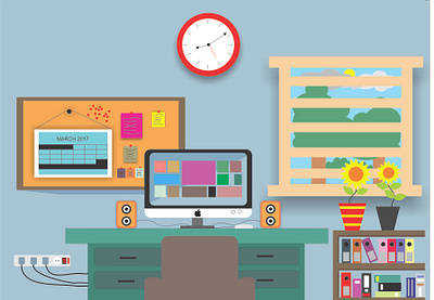 flatdesign roomview coreldraw drawing graphic design illustration