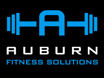 Auburn Fitness Solutions Logo auburn blake andujar logo design eli mazer