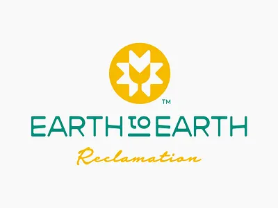Earth to Earth branding casestudy design earth flat flowet growth icon life logo logotype mark nature sprout sun typo typography