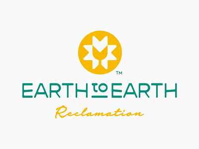 Earth to Earth branding casestudy design earth flat flowet growth icon life logo logotype mark nature sprout sun typo typography