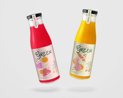 Juice Bar Identify behance bottle branding fruit illustration juice logo packaging vector