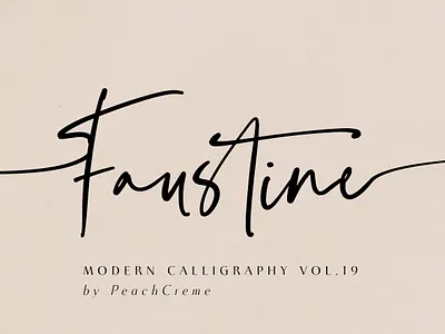 Faustine Script Font calligraphy calligraphy font calligraphy lettering calligraphy logo design feminine font feminine logo font font design fonts graphic design handmade handwriting handwritten lettering logo font script font typeface typeface design typefaces