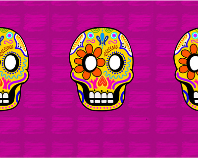 Day of the Dead Mask day of the dead dribbble flat illustration mask masked mexico procreate skull vector