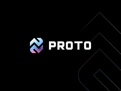 Proto app arrow bold branding clever corporate crypto finance fintech futuristic gradient growth logo market minimal nft sport ui web web3