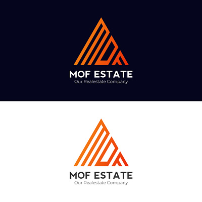 MOF ESTATE LOGO DESIGN amazing branding business business card design company corporate design illustration logo real estate typography vector