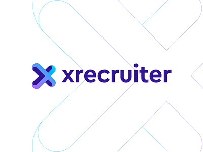 x + arrow logo concept for xrecruiter pt.3 3d blockchain branding forward logo monogram perspective recruiter recruiting technology x