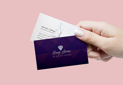Deep Stone Business Card branding business card design businesscard design icon jewellery logo logo design