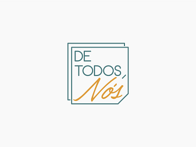 De Todos, Nós | Identidade Visual design graphic design graphicdesign logo logotype minimal typography vector visual identity web