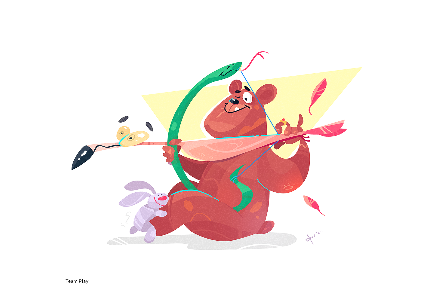 Friends animal animals cartoon character characterdesign design drawing friends fun illustration spovv