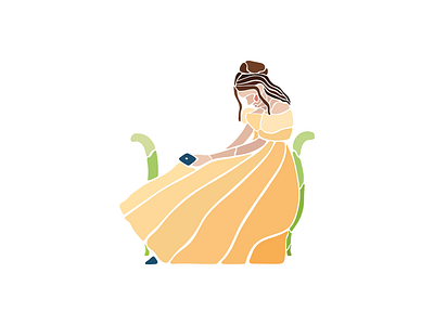 Lonely influencer in her brithday party adobe illustrator design flat illustration illustrator minimal museothyssen poster poster design thyssen vector