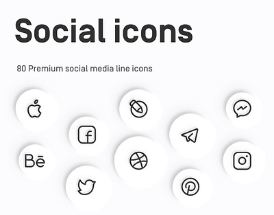 Myicons — Premium Social, Media vector line icons essential icons flat icons icon design icon pack icons icons design icons pack interface icons line icons myicons ui ui design ui designer ui icons ui kit ui pack ui set web design web designer web ui