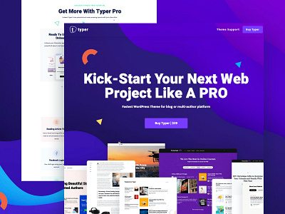Typer - Wordpress Multi Author Publishing Theme blogging publisher theme design wordpress