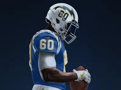 Los Angeles Chargers 1960 Throwback chargers design football jersey los angeles los angeles chargers nfl nfl100 nike san diego sports uniform
