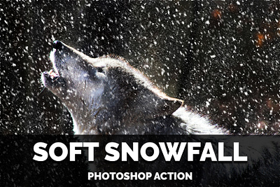 Soft Snowfall Photoshop Action abstract action actions artwork christmas photo manipulation photoshop action snow