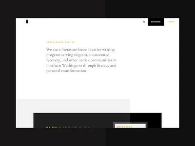 Design Gives Back animation black brand brand identity branding charity design figma interaction interface menu modern modular ui uiux ux visual web web design webflow