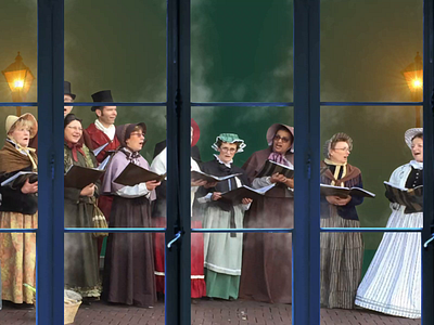 Christmas Carolers advent animation christmas holidays illustration motion design motion graphics