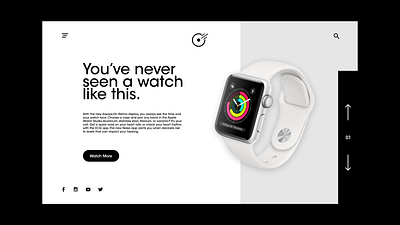 Tek-Watch design experience interaction minimal modern sleek typography ui ux website