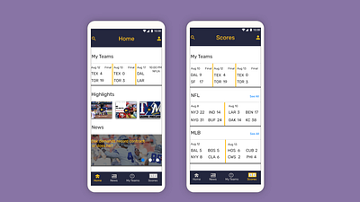 Sports app app design sports ui design