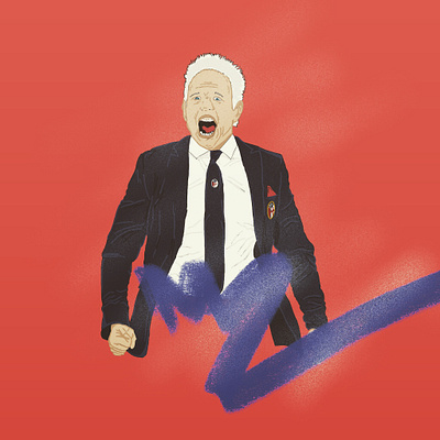 Siniša Mihajlović bologna design draw flat illustration football graphic design illustration illustrator mihajlovic seriea