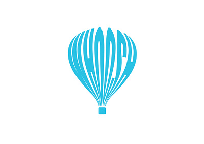 WHOOSH Hot Air Balloon 02 app design icon illustration illustrator logo minimal typography ui vector