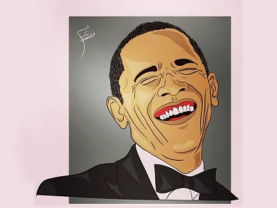 Obama Portrait artwork celebrity drawing figure drawing illustraion illustration obama portrait
