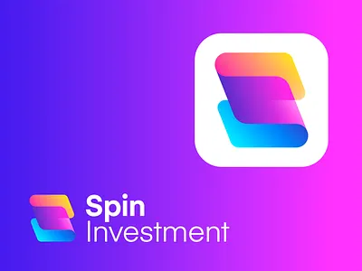 Spin Investment / V1 branding design gradient logo illustration letter letter s logo logotype mark monogram s logo s monogram symbol typography