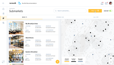 wework - Revstar Suite of Apps product design ui ui design ux web design