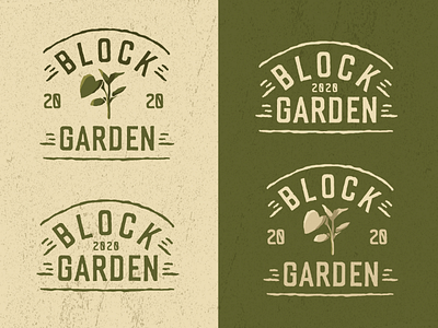 Block Garden adobe artists dribbble garden graphic design illustration illustrator logo photoshop versions