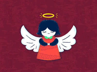 Angel | 15 advent calendar angel artist christmas color design flat flatillustration illustration ilustracion photoshop xmas