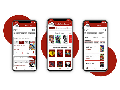 Comic book app for comic book collectors app books comicbook comics design ios ios app ui uidesign ux visual visual design