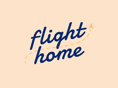 Logo Flight home aeroplane branding design flat flight home logo logo design logotype typography vector