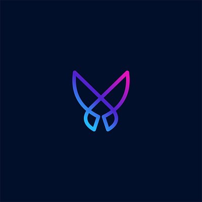 butterfly app butterfly flat line lineart logo logo design monoline