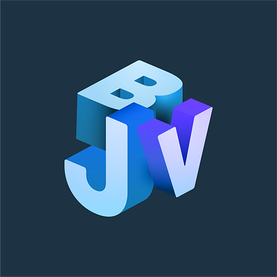 Logodesign JBV color escher illustrator letters logo monument monument valley monumentvalley valley