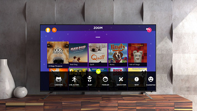 Kids television design television ui ux