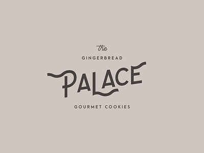 The Gingerbread Palace Logo branding christmas cookies logo minimal wordmark