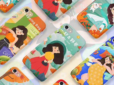 Mobile phone shell art design illustration illustration art personal procreate procrete