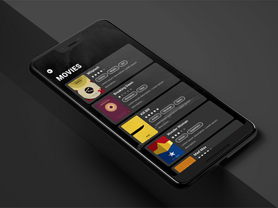 Simple Movie Collection android app collection dark ui genre grid ios list logo movie movie app movies stream table tv tv show watch