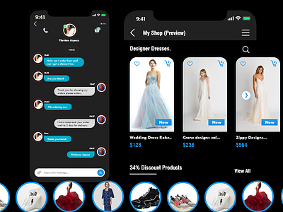 E-shop Design app design chat chat app design illustration shop shopping shopping app shopping cart ux