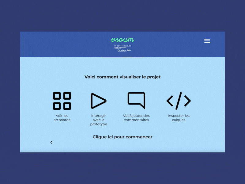 Vroum - Learning Modules animatedgif animation car français french gif invision invision studio invisionstudio pollution quebec sketch sketchapp ui ui ux