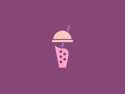 Shenzhen Bubble Tea v3 bubble tea bubbletea challenge design designer graphicdesign graphicdesigner logo design logochallenge logodesign logolove logolover pink purple